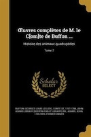 Ouvres complètes de M. le C[om]te de Buffon ...: Histoire des animaux quadrupèdes; Tome 7