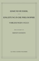 Einleitung in die Philosophie: Vorlesungen 1922/23