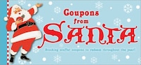 Coupons from Santa, 2E: Stocking stuffer coupons to redeem throughout the year!