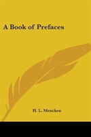 A Book of Prefaces