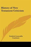 History of New Testament Criticism