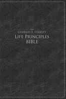 Nkjv, The Charles F. Stanley Life Principles Bible, Large Print, Leathersoft, Black, Thumb Indexed: Large Print Edition