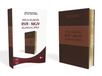 Biblia Bilingüe Reina Valera Revisada / New King James, Leathersoft, Café