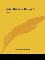 Water Drinking During A Fast