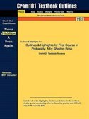 Outlines & Highlights For First Course In Probability, A By Sheldon Ross