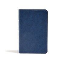 Csb Personal Size Bible, Navy Leathertouch