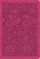Esv Large Print Compact Bible (trutone, Berry, Floral Design)