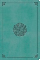 Esv Study Bible, Personal Size (trutone, Turquoise, Emblem Design)