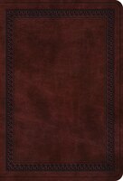 Esv Value Large Print Compact Bible (trutone, Mahogany, Border Design)