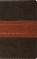 Esv Large Print Personal Size Bible (trutone, Forest/tan, Trail Design)