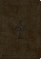 Esv Study Bible (trutone, Olive, Celtic Cross Design, Indexed)