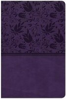 CSB LARGE PRINT PERSONAL SIZE REFERENCE BIBLE, PURPLE LEATHERTOUCH