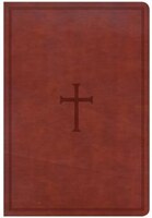 CSB GIANT PRINT REFERENCE BIBLE, BROWN LEATHERTOUCH