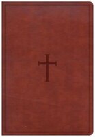 Csb Super Giant Print Reference Bible, Brown Leathertouch