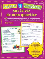 Pomes  complter sur la vie dans mon quartier