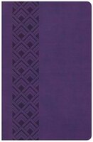 Csb Ultrathin Reference Bible, Value Edition, Purple Leathertouch