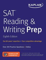 Sat Reading & Writing Prep: Over 300 Practice Questions + Online