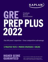 GRE Prep Plus 2022: 6 Practice Tests + Proven Strategies + Online