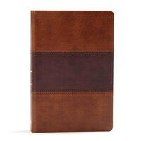 Kjv Large Print Personal Size Reference Bible, Saddle Brown Leathertouch Indexed