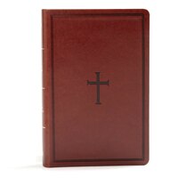 Kjv Large Print Personal Size Reference Bible, Brown Leathertouch