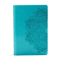 Kjv Large Print Personal Size Reference Bible, Teal Leathertouch