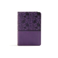 Kjv Large Print Compact Reference Bible, Purple Leathertouch