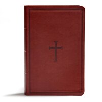 Kjv Giant Print Reference Bible, Brown Leathertouch, Indexed