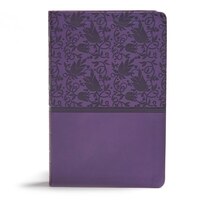 Kjv Giant Print Reference Bible, Purple Leathertouch