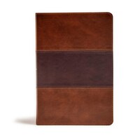 Kjv Giant Print Reference Bible, Saddle Brown Leathertouch