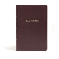 Csb Large Print Personal Size Reference Bible, Burgundy Leathertouch, Classic Edition