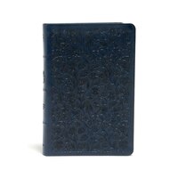 Csb Ultrathin Reference Bible, Navy Leathertouch, Deluxe Edition