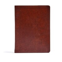 Csb Verse-by-verse Reference Bible, Brown Bonded Leather
