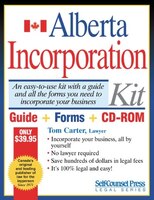 Incorporation Kit for Alberta: Incorp Guide/Forms/CD