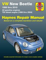VW New Beetle (98-10) covering 1.8 and 2.0L Gasoline Engines and 1.9L TDI Diesel Engine (98-04) Haynes Online Manual