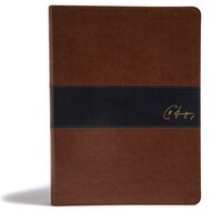 KJV Spurgeon Study Bible, Black/Brown LeatherTouch