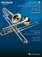 Easy Jazz Duets for Two Trombones and Rhythm Section: Music Minus One Trombone