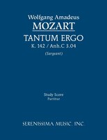 Tantum Ergo, K. 142 / Anh.C 3.04 - Study Score