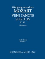 Veni Sancte Spiritus, K. 47 - Study score