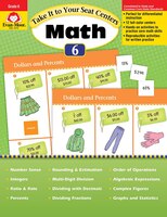 Take It To Your Seat Math Centers Grade 6+
