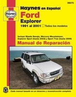 Ford Explorer Haynes Manual de Reparación: Todos los modelos Ford Explorer (91-01). Incluye Mazda Navajo, Mercury Mountaineer, Explorer Sport (has...