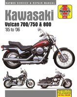 Kawasaki Vulcan 700 (1985), Vulcan 750 (85-06), Vulcan 800 (95-05), Vulcan 800 Classic (96-02) &amp; Vulcan 800 Drifter (99-06) Haynes Repair Manua...