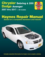 Chrysler Sebring Sedan (07-10), Sebring Convertible (08-10), 200 (11-17) &amp; Dodge Avenger (07-14) Haynes Repair Manual