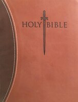Kjver Sword Study Bible Personal Size Large Print Dark Brown Light Brown Ultrasoft: King James Version Easy Read