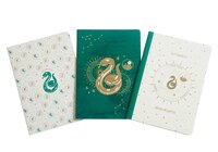 Harry Potter: Slytherin Constellation Sewn Notebook Collection (set Of 3)