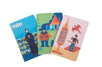Harry Potter: Exploring Hogwarts Sewn Pocket Notebook Collection (set Of 3)