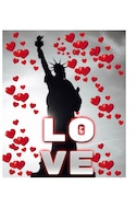 Statue Of Liberty  Valentine's  Heart  Creative Blank Love  Journal