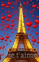 Je T'aime  Paris Eiffel Tower  Creative Blank Card Book