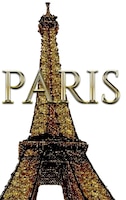 Paris Eiffel Tower Gold Diamond  Glitter Bling Creative Blank Journal Sir Michael Designer Edition