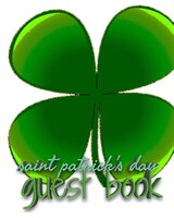 Saint Patrick's Day  Shamrock  Blank  Guest Book