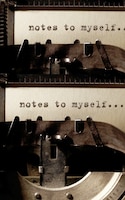 Notes To My Self   Typewriter   Style Creative Blank Mega  Journal